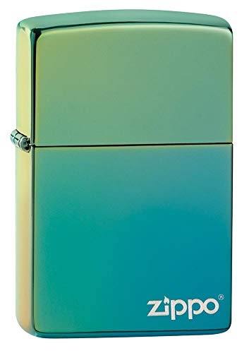 Teal Zippo Logo 49191zl
