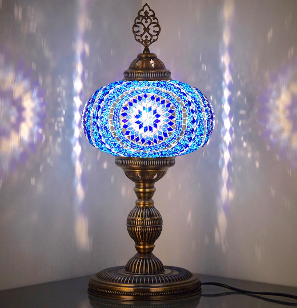 DEMMEX XXL Turkish Moroccan Mosaic Table Lamp - 10