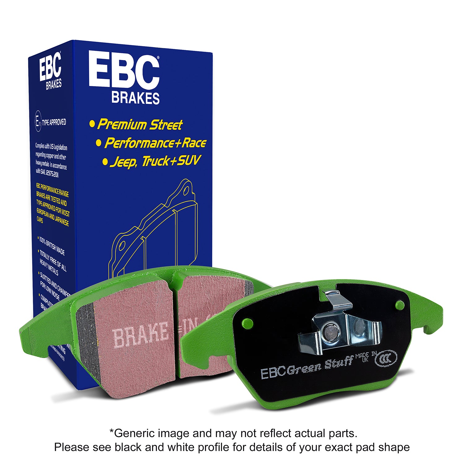 2022-2023 Ford Raptor Performance Front Brake Pads - Greenstuff 6000 Series for Off-Road & Heavy-Duty Driving | Perfect for Towing, Racing & Extreme Conditions