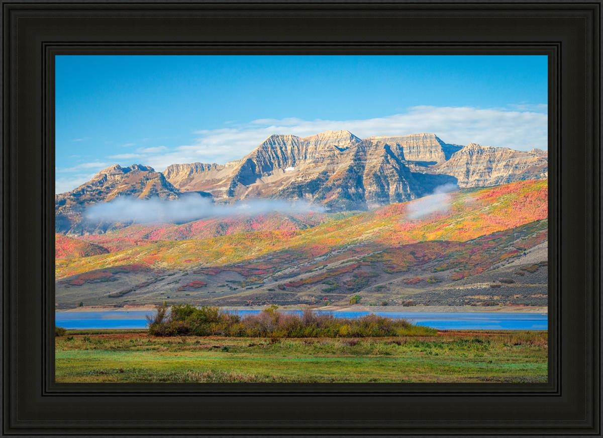 Autumn Splendor Over Timpanogos - Stunning Fall Landscape Photography Print for Home & Office Wall Decor | Perfect for Living Rooms, Bedrooms & Gifts