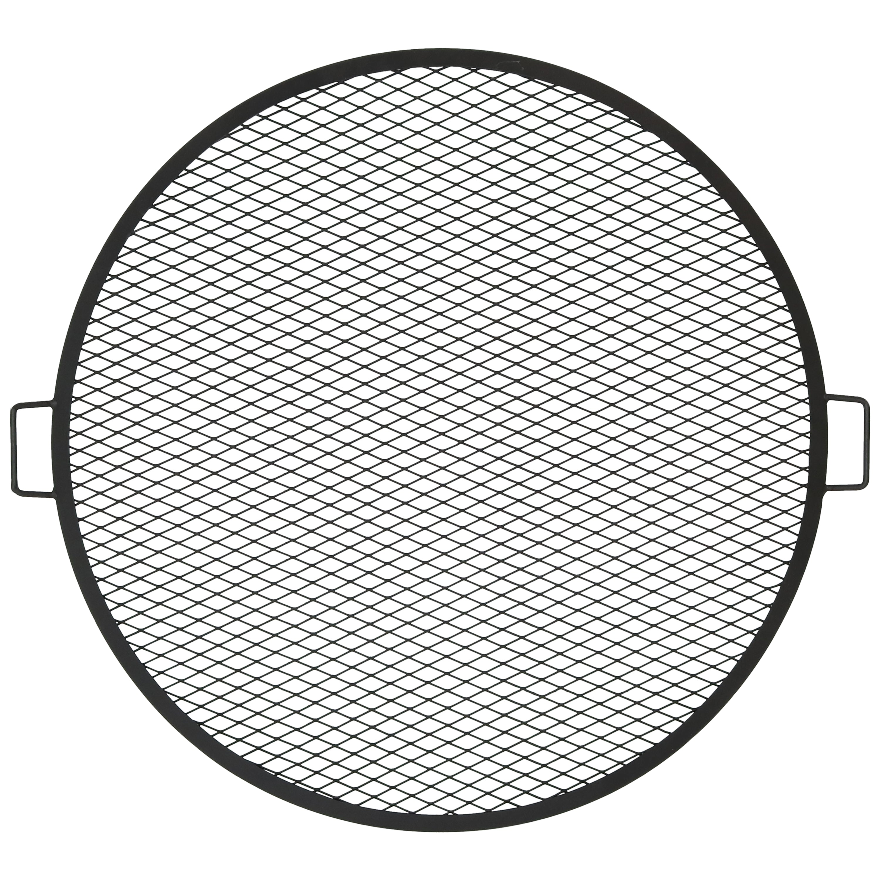 Sunnydaze X Marks Round Cooking Grate - Heavy Duty Campfire Grill for Outdoor BBQ, Picnics & Backyard Grilling - Perfect for Camping, Tailgating & Patio Parties