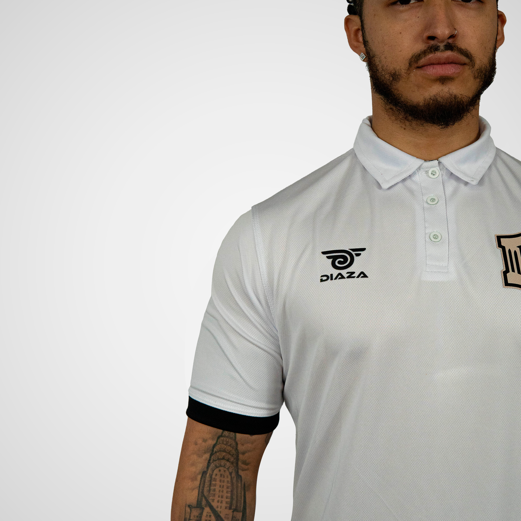 Brooklyn FC White Polo Shirt for Men - Breathable Cotton Short Sleeve Casual Golf Tennis Soccer Sports Tee - Perfect for Work, Gym, and Weekend Outings