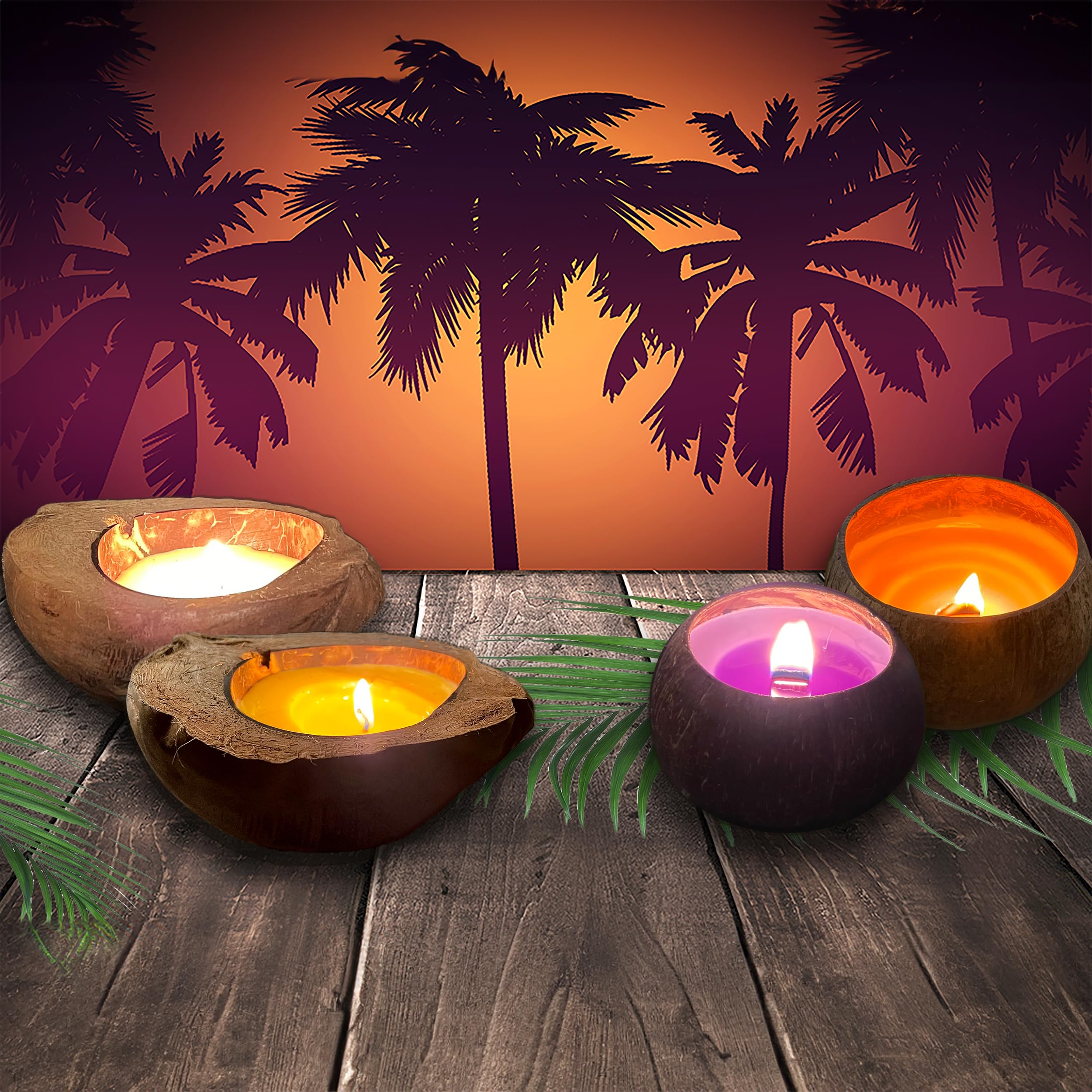 CK Home Scented Coconut Candle - Organic Coconut Husk & Soy Wax with Cotton Wick for Clean Burning | Aromatherapy, Relaxation & Home Decor Gift for Bedroom, Bathroom, Living Room