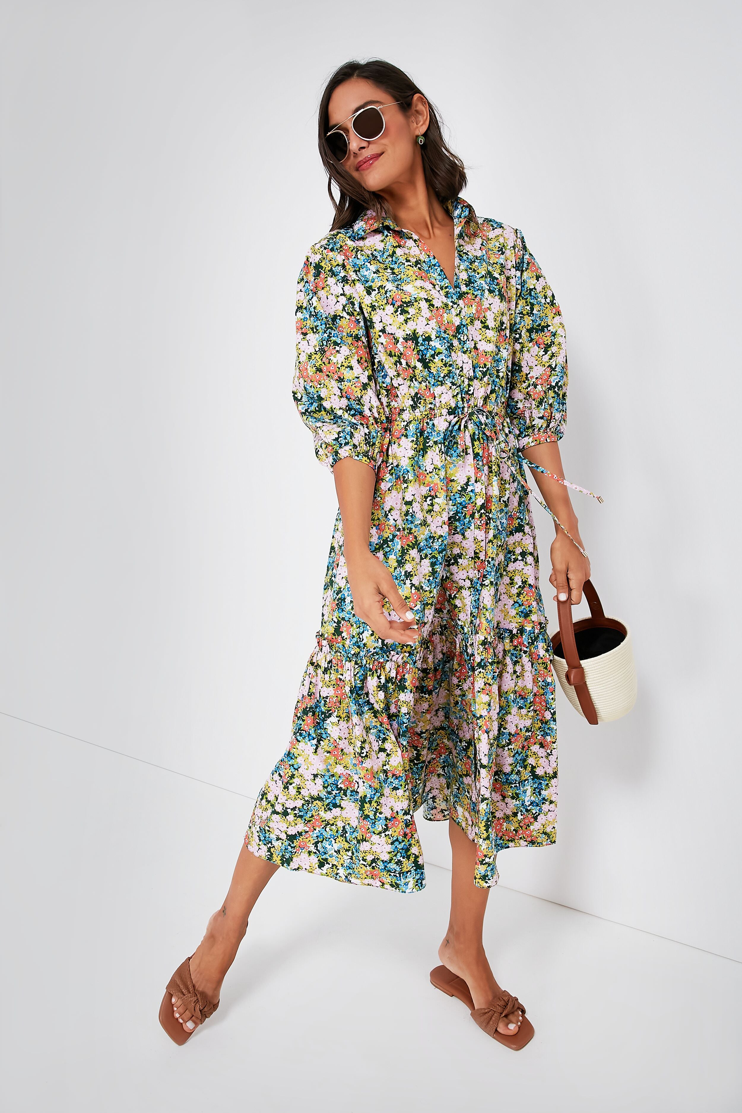 Blush Fields Hutton Dress - Elegant Floral Maxi Dress for Women | Perfect for Weddings, Parties & Summer Outfits