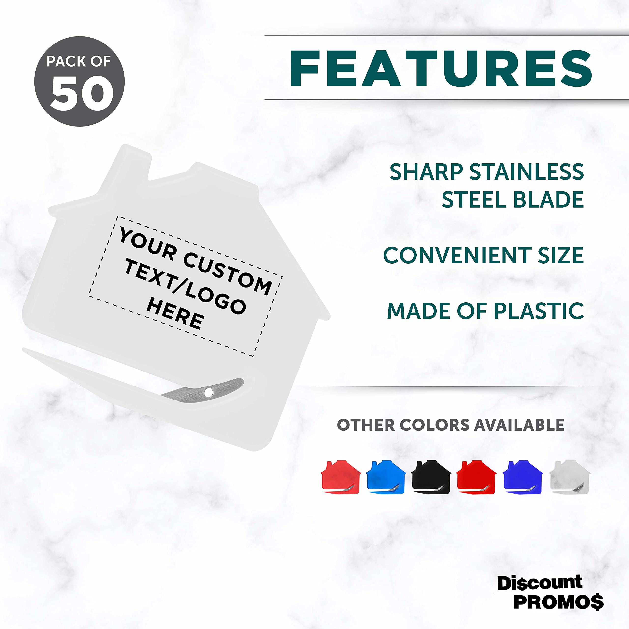 50-Piece Custom Engraved Letter Opener Set - Bulk Personalized Office & Home Supplies - White - Ideal for Gifts, Weddings, and Corporate Events