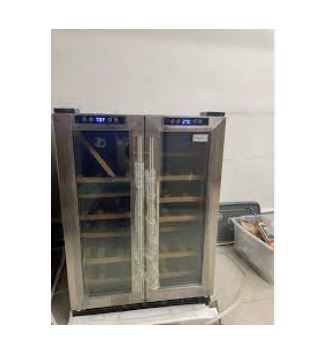 Farfalla FWC 2D42 18-Bottle Dual Zone Electric Wine Cooler Refrigerator - Perfect for Home, Office, or Restaurant Wine Storage