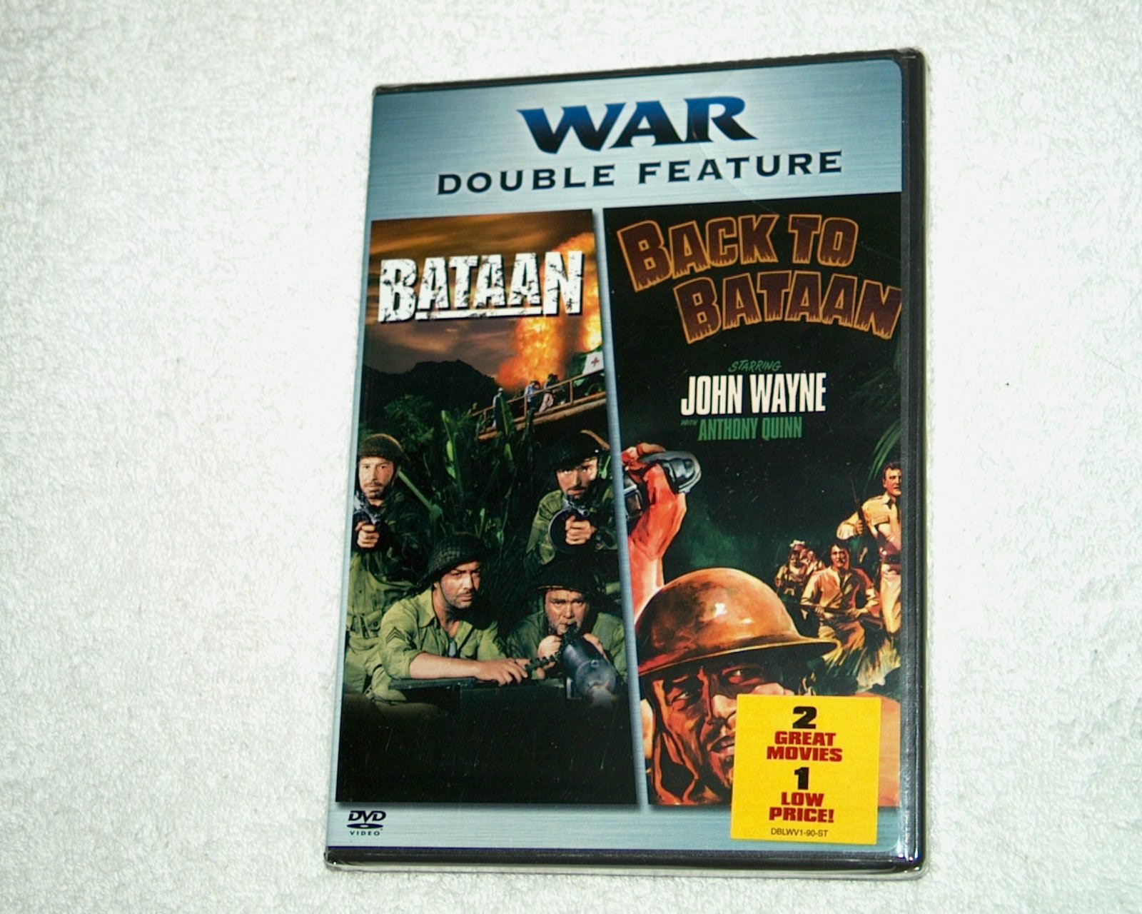 Bataan & Back to Bataan - Classic WWII War Films DVD Collection | Historical Military Movies for History Buffs & Film Collectors | Perfect for WWII Education & Vintage Cinema Nights