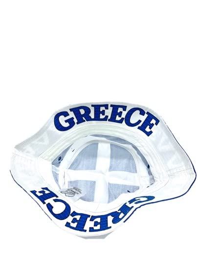Stylish Greece Bucket Hat for Men & Women - Summer Sun Protection Beach Hat with UPF 50+ - Perfect for Travel, Vacation, and Outdoor Activities