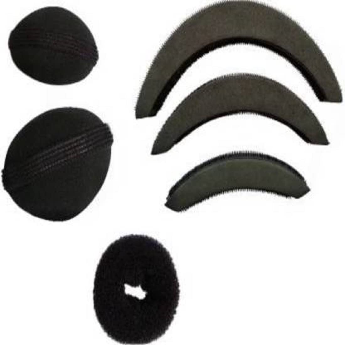 Stylish Sarpa Puff Maker Bumpits Set of 6 - Volumizing Hair Styling Accessories for Women, Perfect for Updos, Ponytails & Special Occasions
