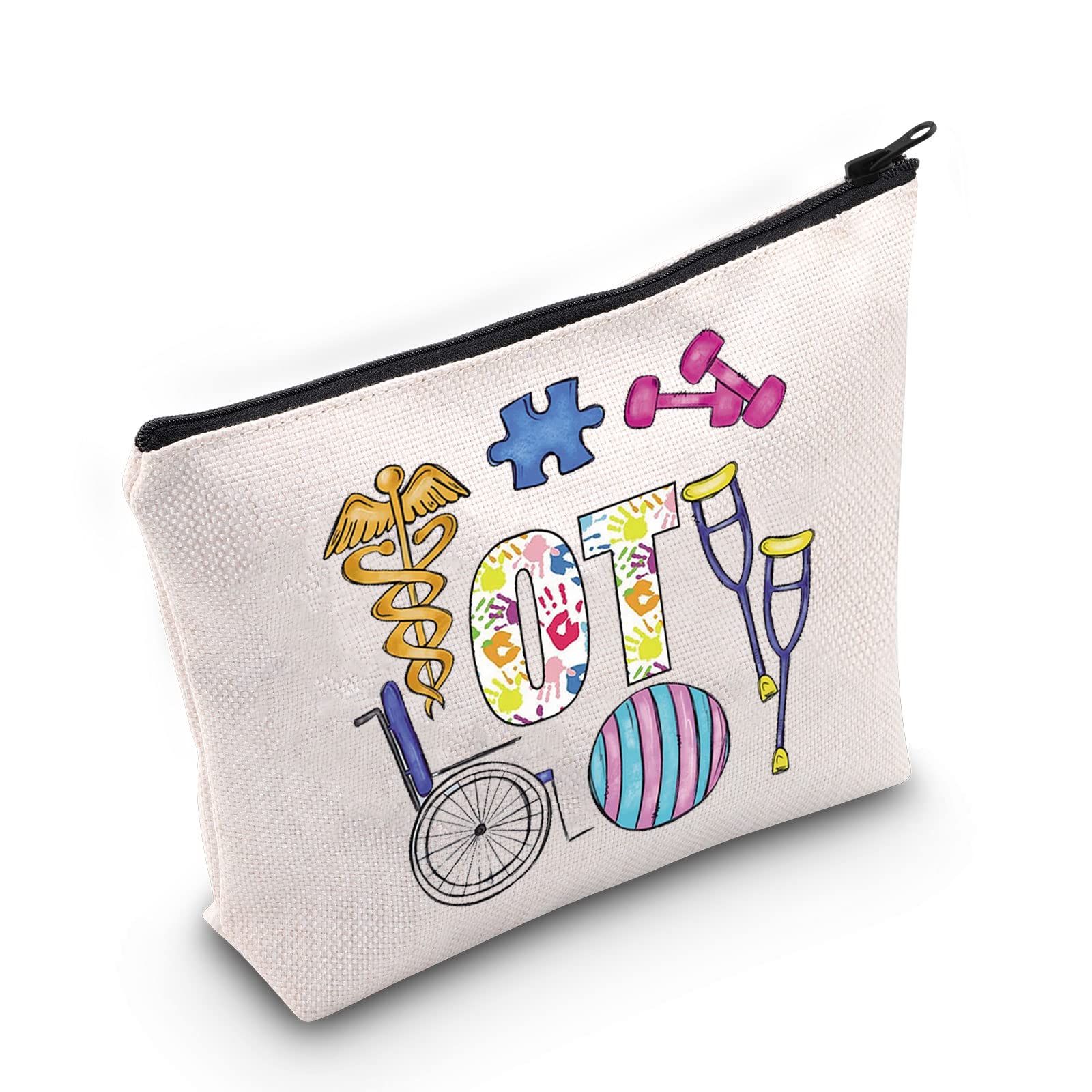 Occupational Therapist Makeup Bag - OT Graduation & Appreciation Gift for Women & Girls | Durable Zipper Pouch for Cosmetics & Therapy Tools | Perfect for Work, Travel & Daily Use