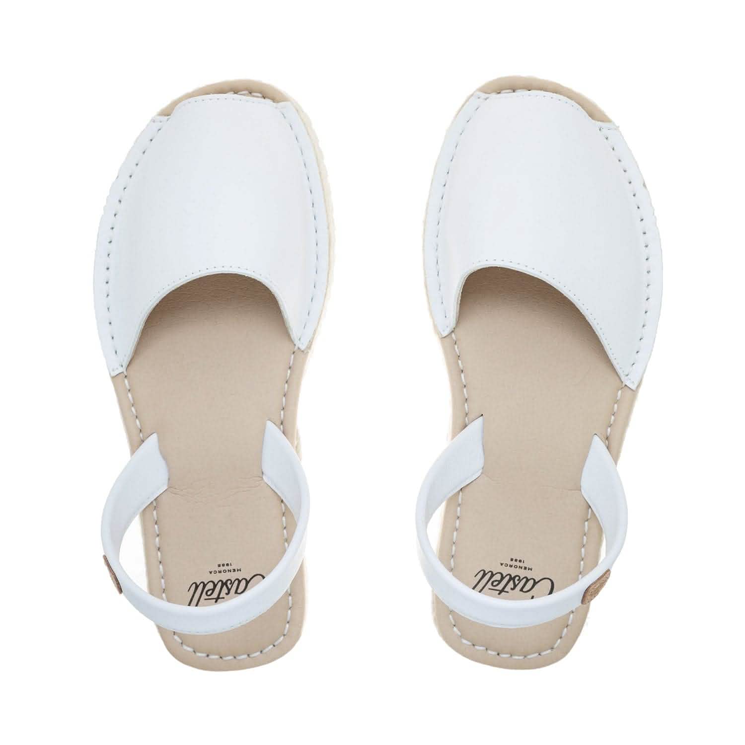 Stylish Platform Leather Menorcan Espadrilles for Women - Double Yute 2283 2 Ciervo | Comfortable Summer Sandals for Beach, Vacation & Casual Outings