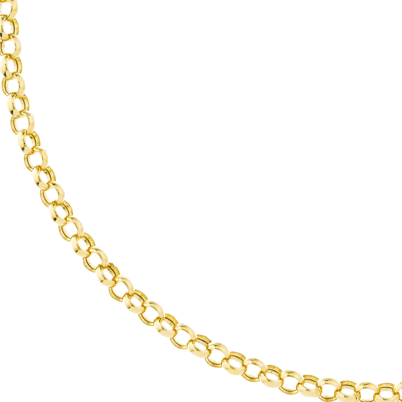 14K Yellow Gold 3.75mm Rolo Split Chain Necklace for Women - Dainty Layering Jewelry for Everyday Wear & Special Occasions