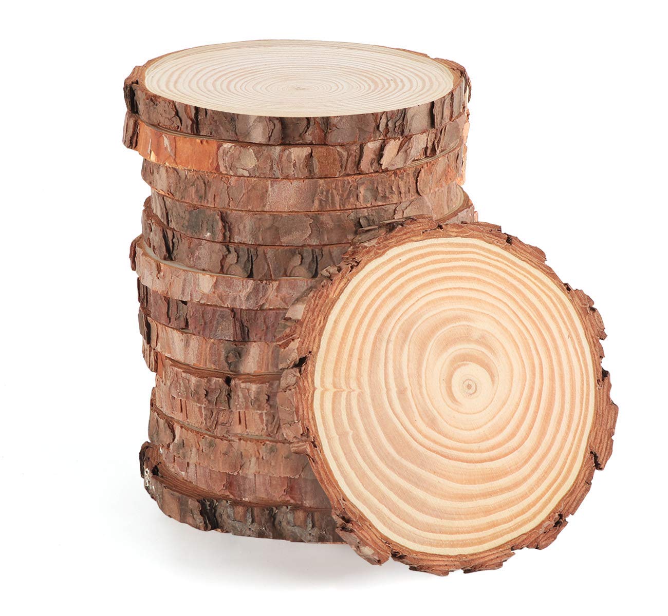 MAOM 25-Pack Natural Wood Slices 3