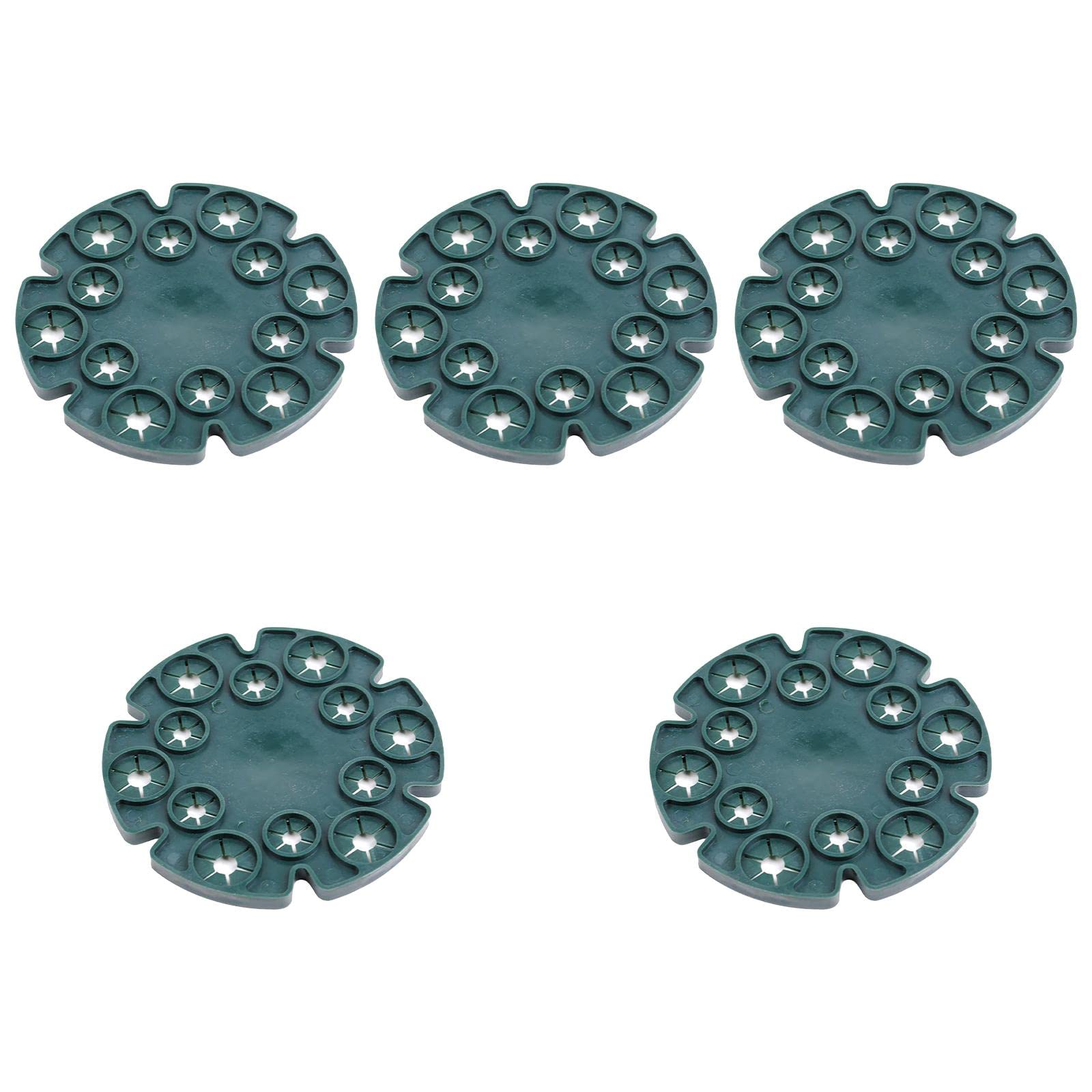 MERIGLARE 5-Pack Plastic Bamboo Cane Holders - Plant Support Connectors for Tomatoes, Cucumbers & Climbing Plants | Garden Stake Clips for Vegetable Trellis & Vine Support