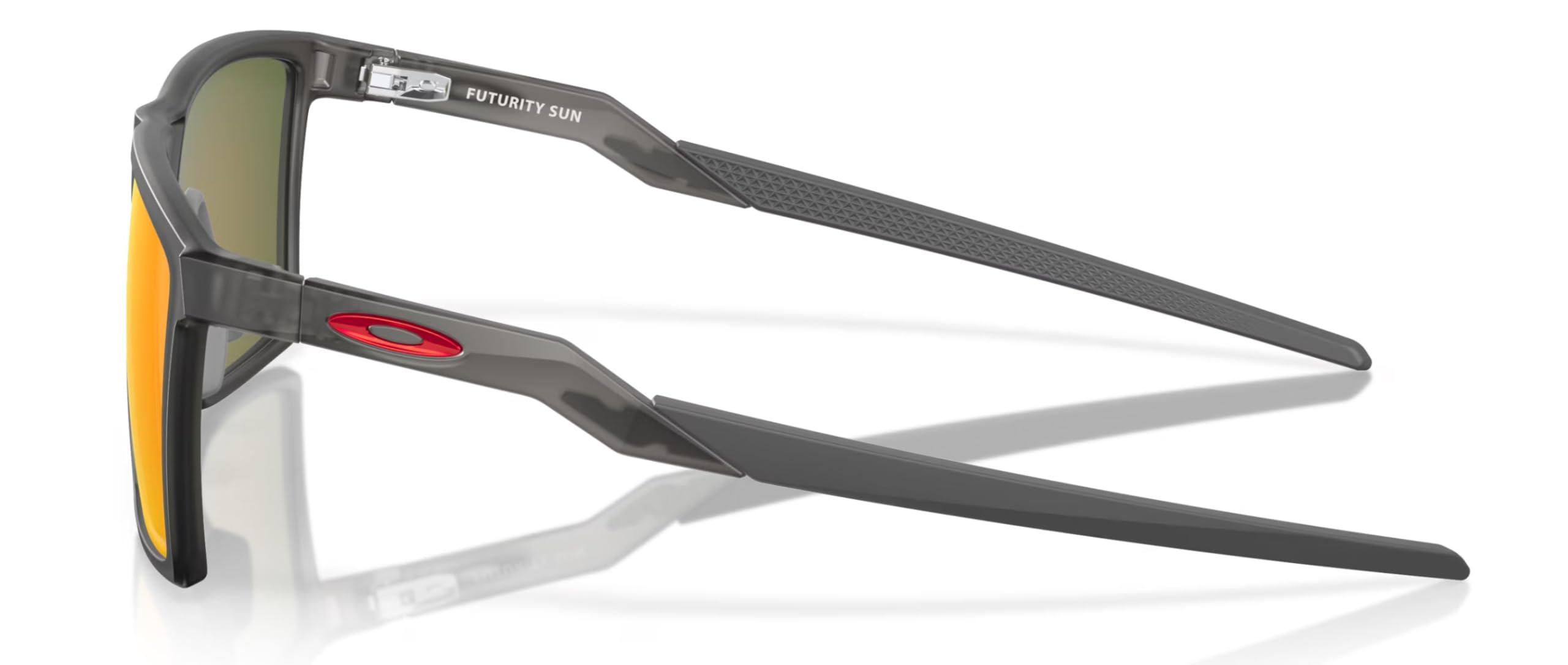 Oakley Futurity Polarized Sunglasses - Satin Grey Smoke Frame with Prizm Ruby Lens (57mm) for Men & Women - Perfect for Running, Cycling & Outdoor Sports
