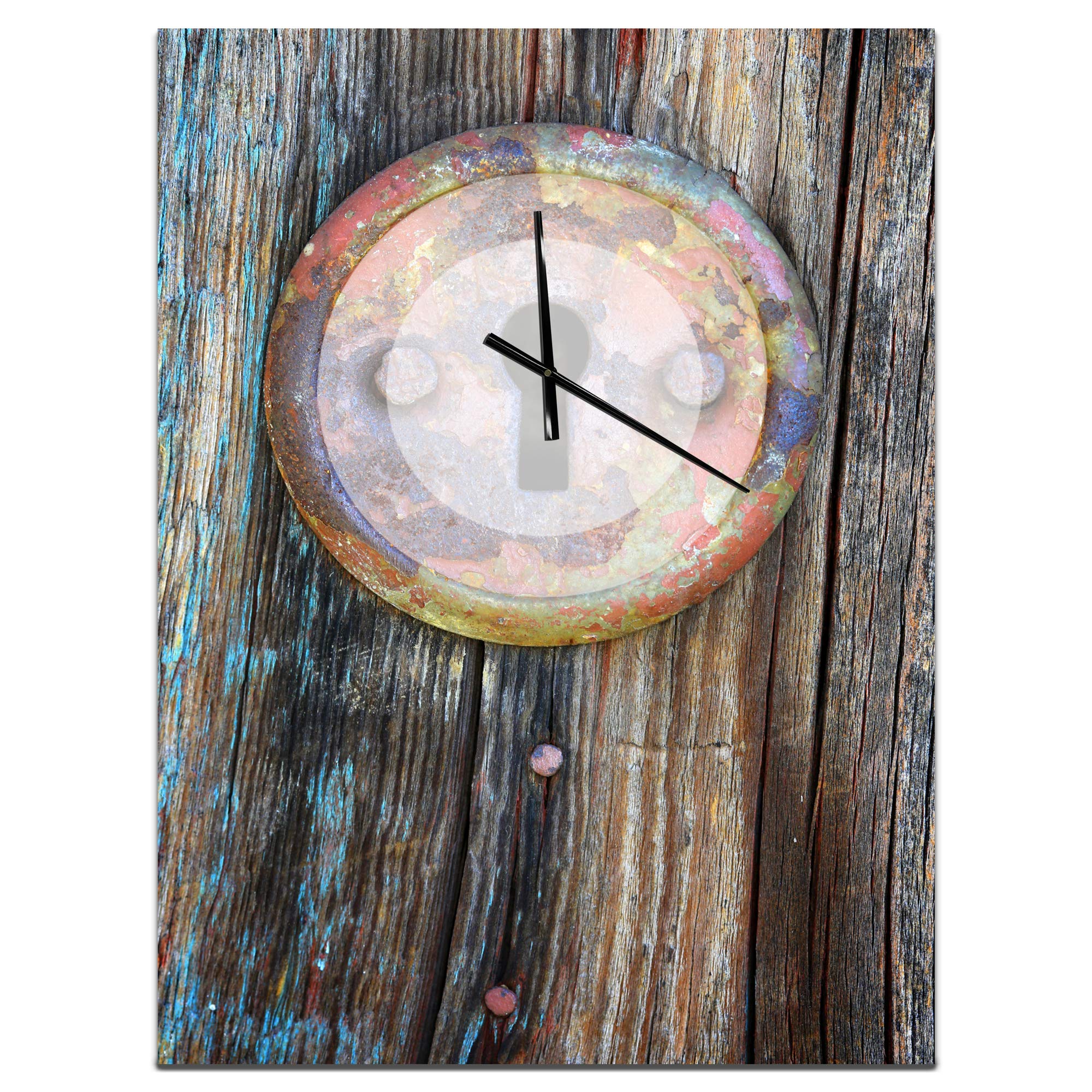 DesignQ Nautical Coastal Wall Clock with Jellyfish Pattern - Large 20 Inch Decorative Wall Clock for Living Room, Bedroom, Office | Perfect Beach House Decor & Coastal Home Accessories