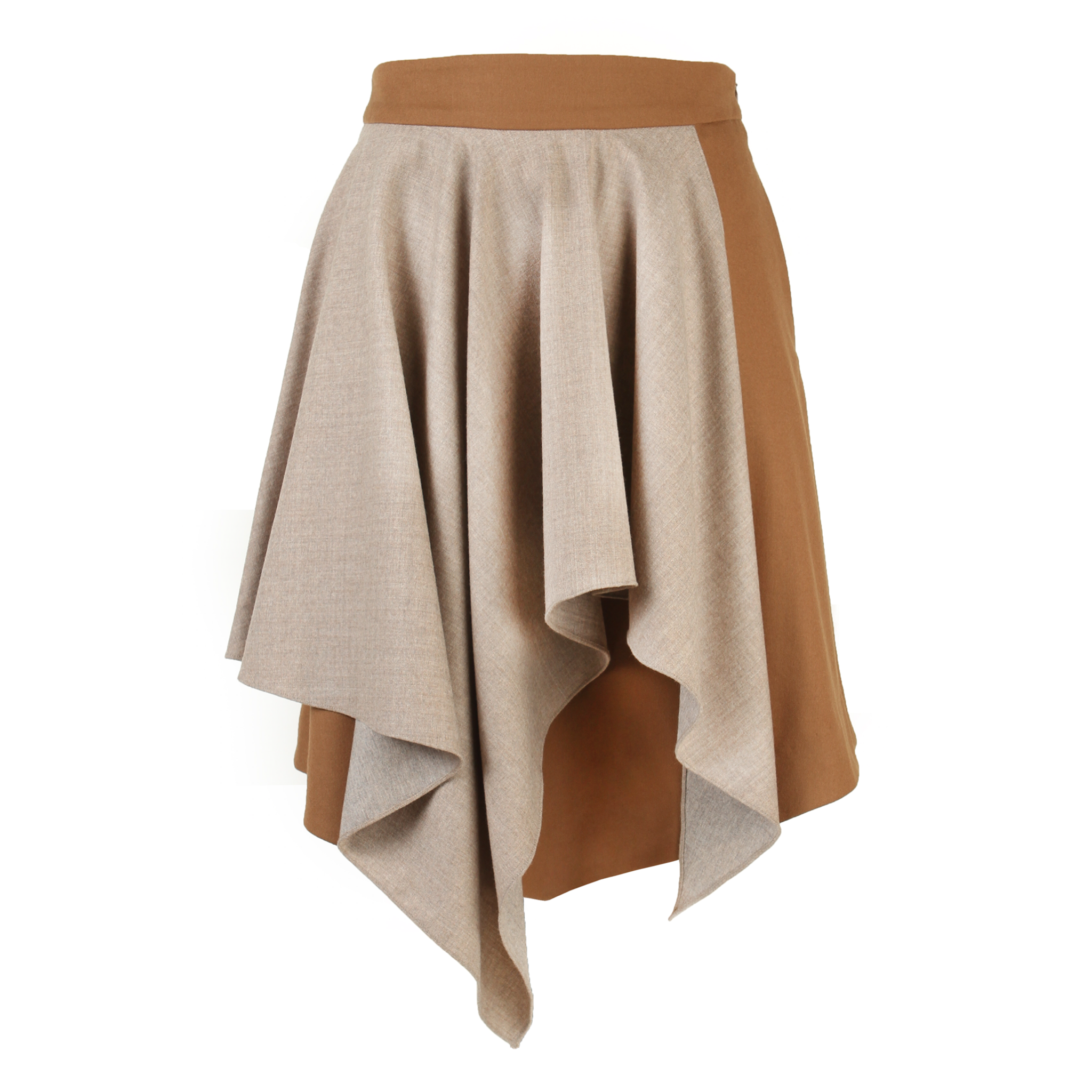 2WN Enid Two-Tier Draped Skirt for Women - Flowy High Waist A-Line Skirt | Perfect for Casual Outfits, Date Nights & Summer Vacations