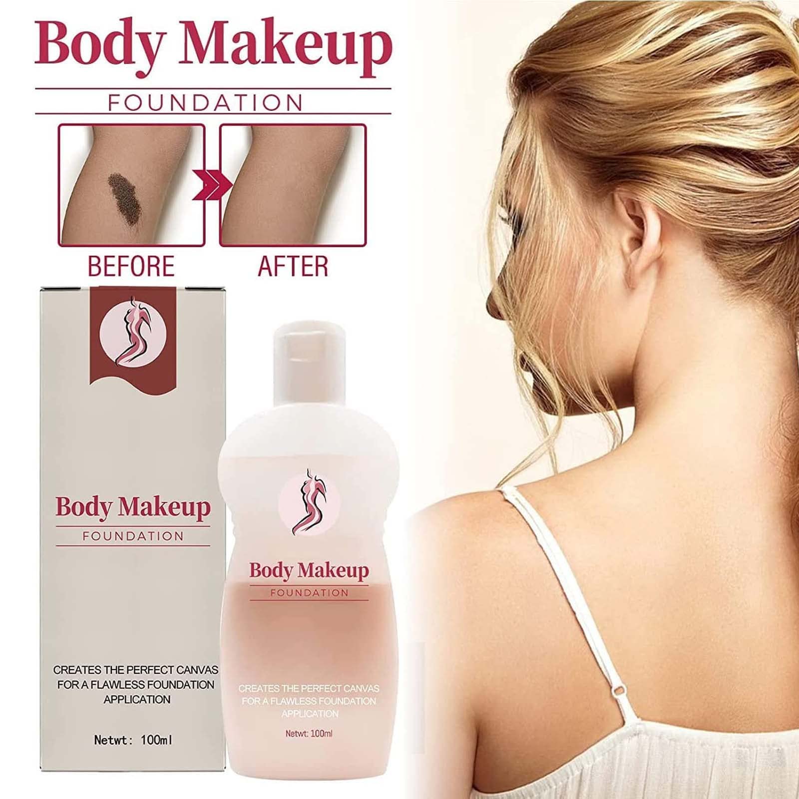 Waterproof Body Makeup Foundation - Best Tattoo Cover Up Makeup for Blemishes, Scars & Tattoos | Long-Lasting, Full Coverage for Weddings, Photos & Everyday Wear