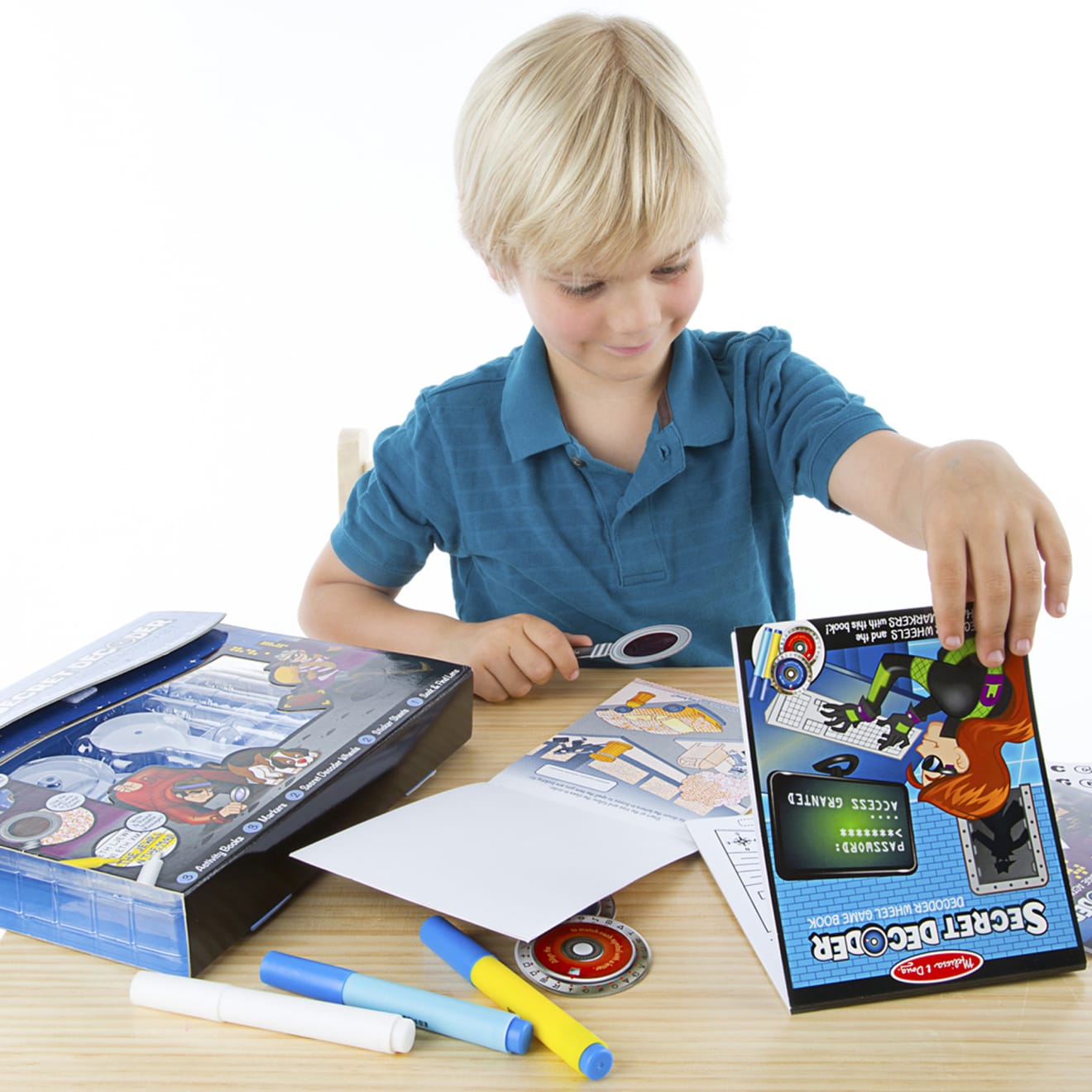 Secret Decoder Deluxe Activity Set - Fun Spy Gadget for Kids | Travel-Friendly Educational Toy for Road Trips & Airplane Entertainment