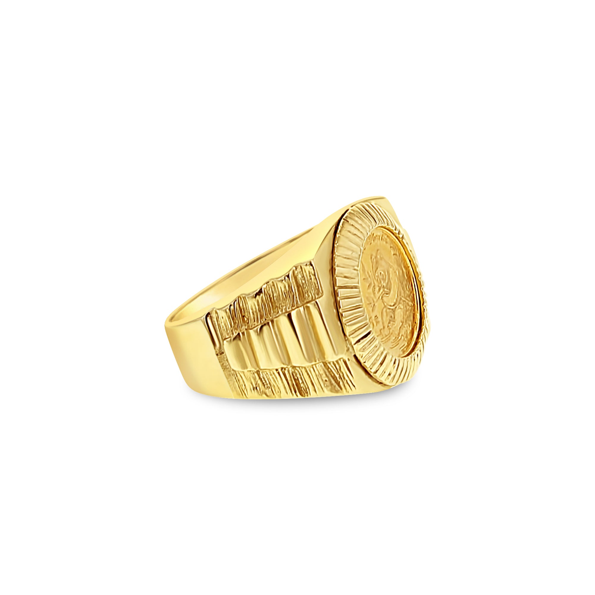 1991 Panda Coin Ring with Fluted Bezel & Presidential Band - Sterling Silver Collectible Jewelry for Men & Women - Perfect for Gifts, Anniversaries, and Coin Enthusiasts