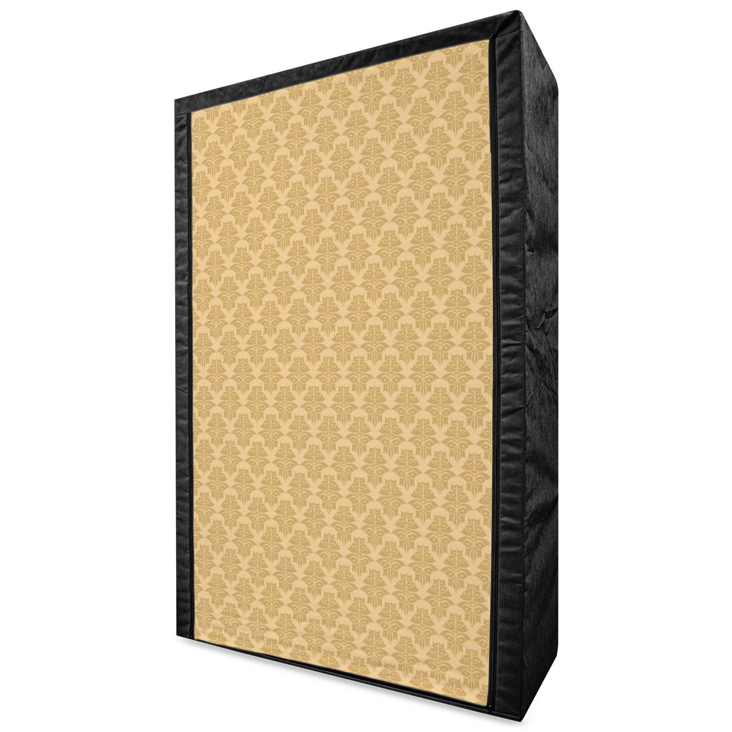 Ambesonne Vintage Fabric Wardrobe - Portable Closet with Shelves, 42.5