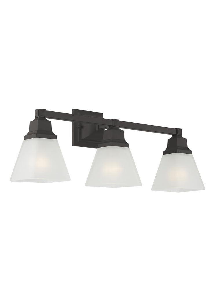 Livex Lighting 1033-35 Mission 3-Light Bathroom Vanity Light Fixture in Polished Nickel - Perfect for Bathroom, Powder Room, and Dressing Area Lighting