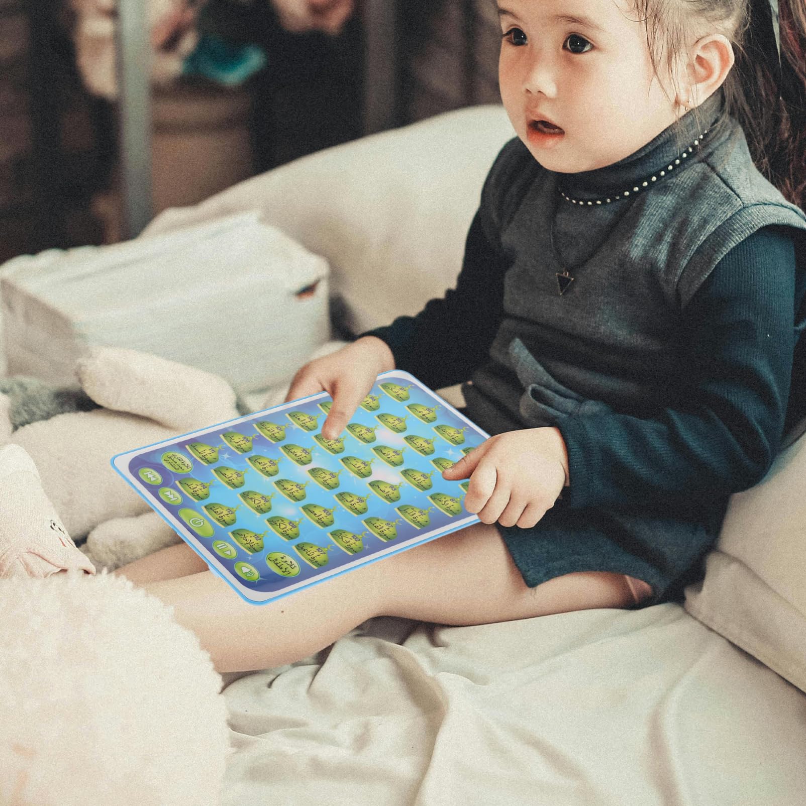 TOYANDONA Arabic Learning Electronic Book for Kids - Interactive Early Education Smart Book for Reading & Language Development - Perfect for Home & Classroom Use