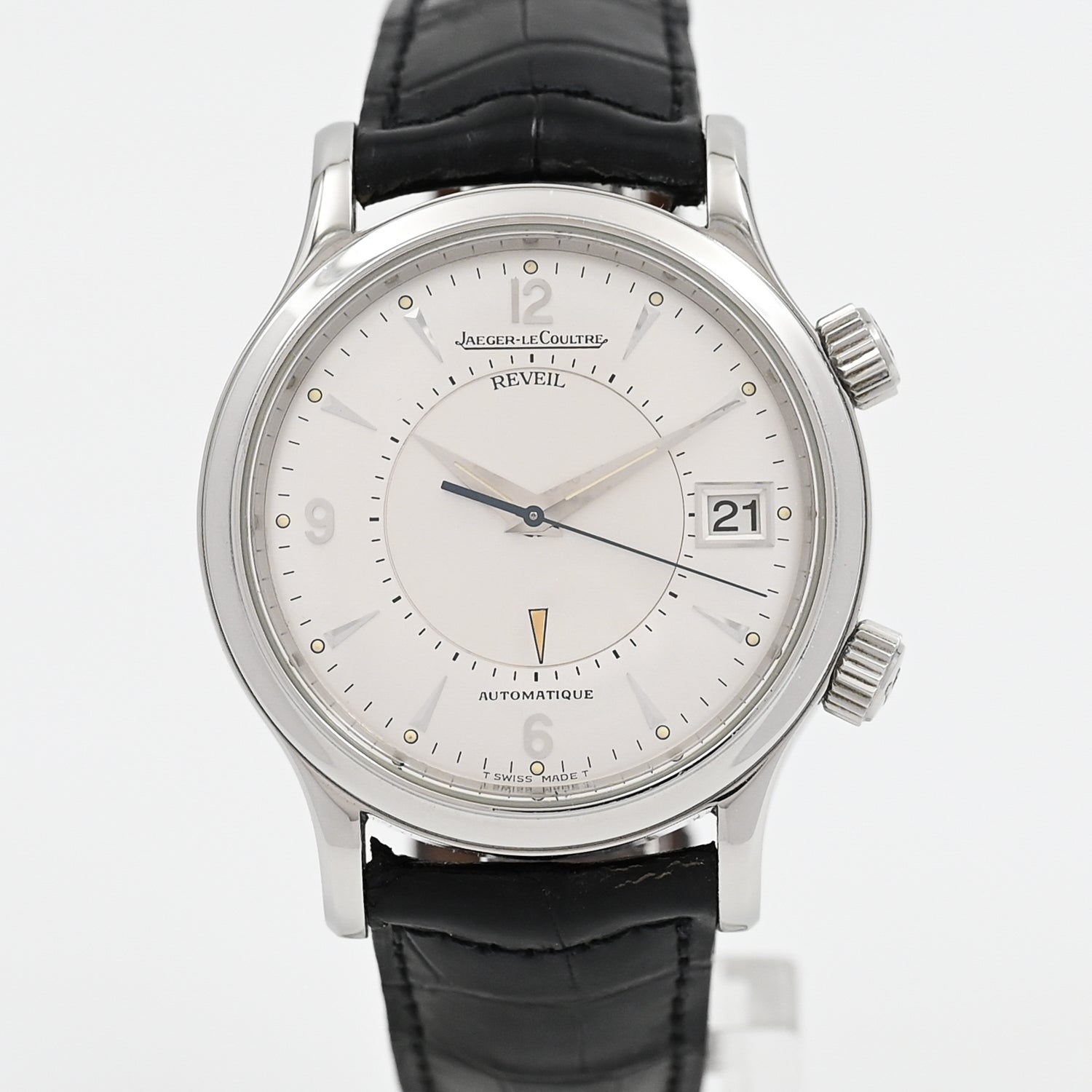 Jaeger-LeCoultre Master Reveil Memovox Alarm Watch - Vintage 1999 Mechanical Timepiece for Men | Luxury Dress Watch for Business & Formal Occasions