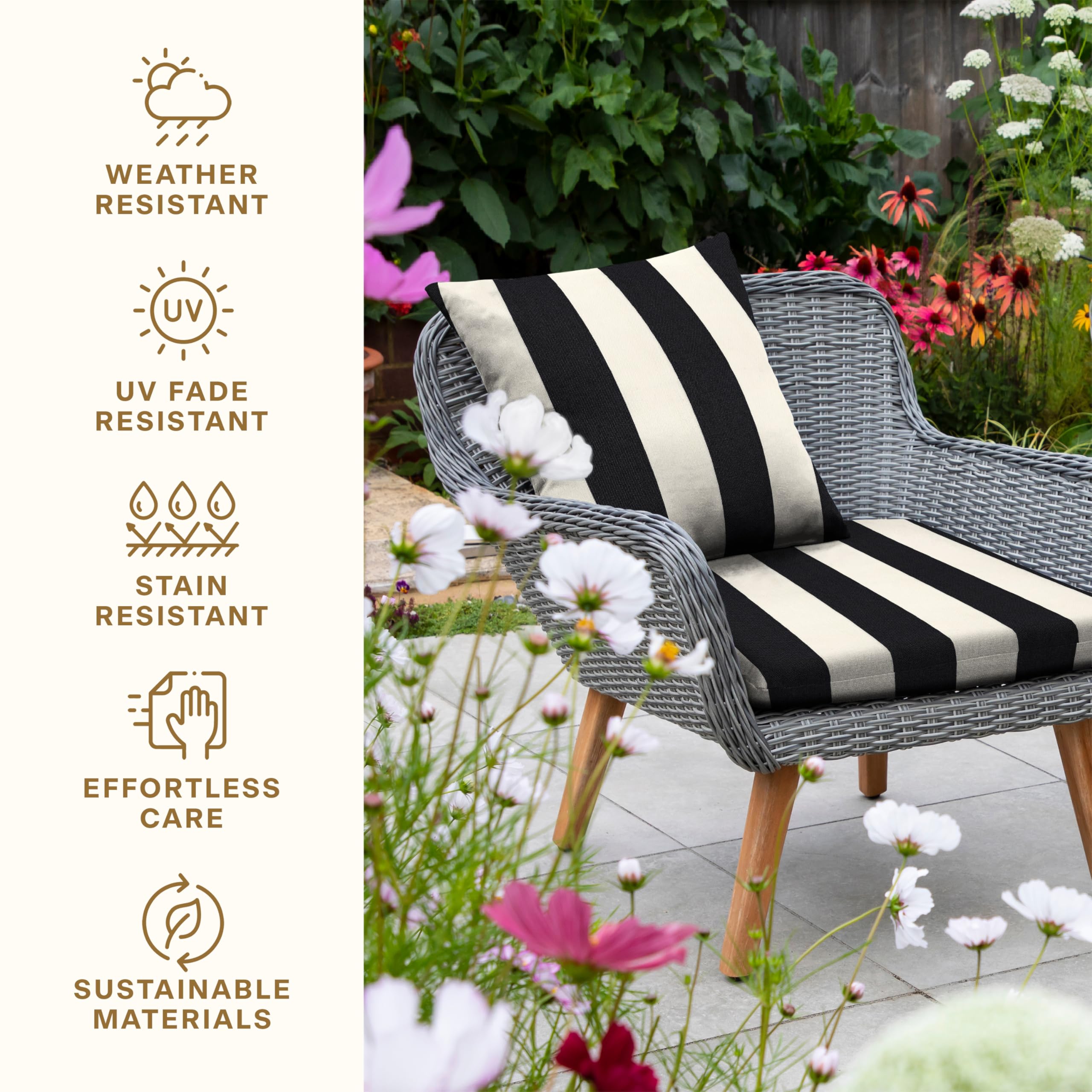 Premium Honeycomb Outdoor Universal Seat Cushion Set - 18