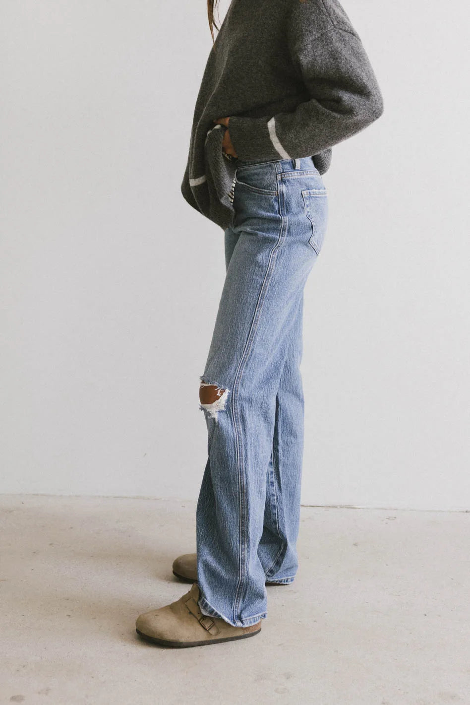 Moira Straight Leg Jeans for Women - High Waist Slim Fit Denim Pants (Final Sale) | Perfect for Casual Wear, Office & Date Nights