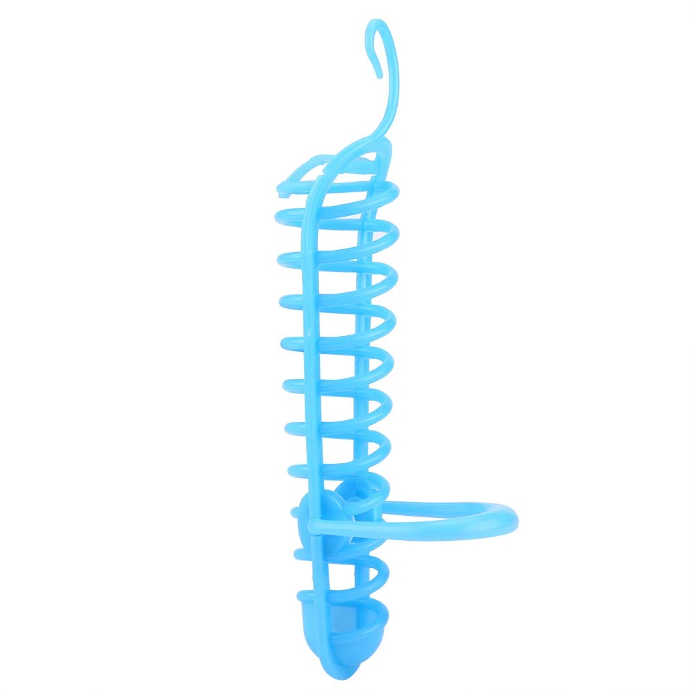 Blue Parrot Feeder Basket - Hanging Millet Holder for Birds, Food & Fruit Feeding Perch Stand - Durable Hollow Basket for Vegetables & Seeds - Perfect for Parrots, Cockatiels & Small Birds (Cage Accessory)