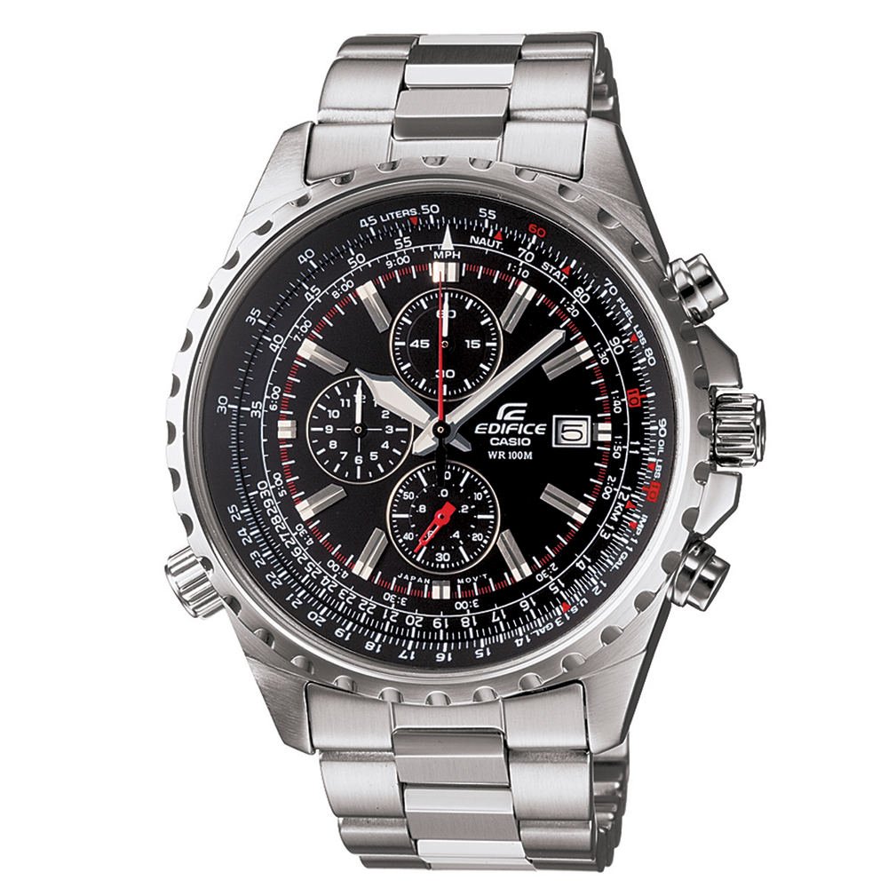 Casio EF527D-1AV Men's Edifice Chronograph Watch - Stainless Steel Analog Chronograph with Date Display - Perfect for Business, Sports & Everyday Wear