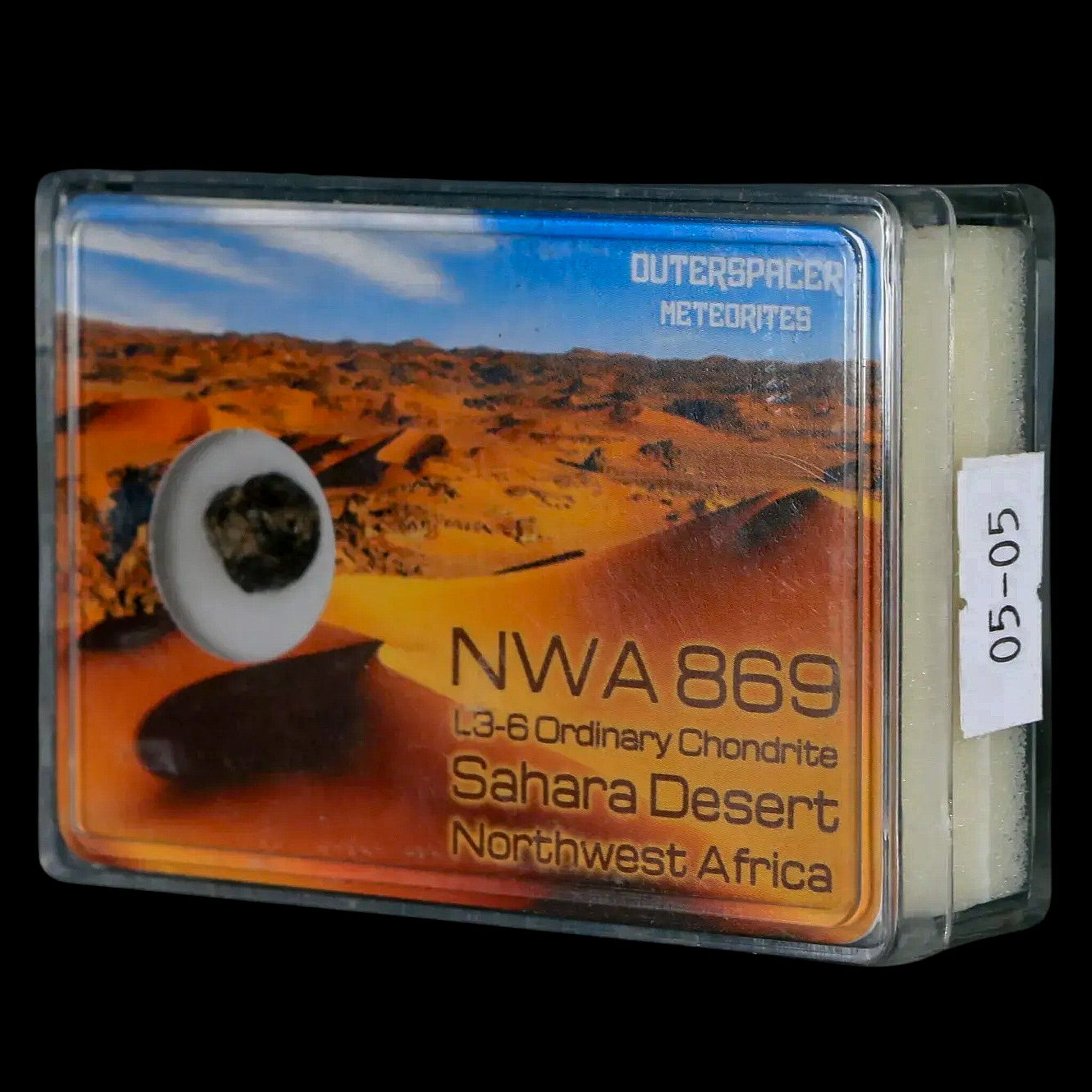 NWA 869 Meteorite from Sahara Desert - Genuine L3-6 Chondrite Space Rock (1.46g) - Perfect for Science Display, Astronomy Collection & Unique Gift