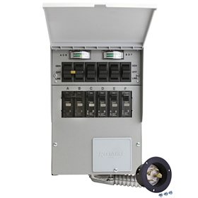 Reliance Controls Pro/Tran2 206A 6-Circuit Transfer Switch - Heavy Duty Power Transfer for Home & Business Backup Generators - Emergency Power Supply for Outages & Storms