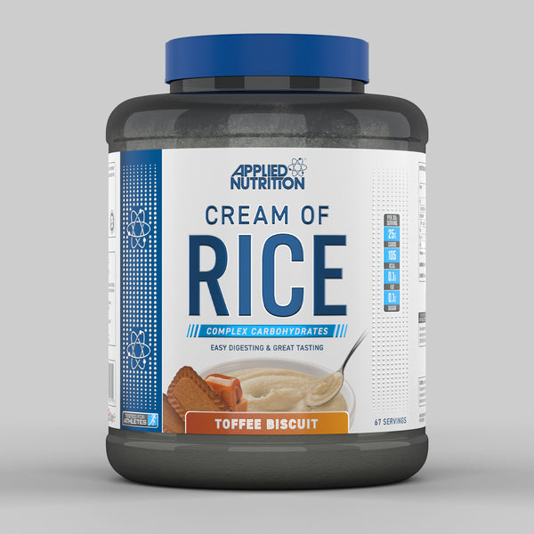 Applied Nutrition Cream of Rice - 2kg (67 Servings) | Gluten-Free, Quick & Easy Breakfast Cereal for Athletes & Fitness Enthusiasts | Perfect for Pre-Workout, Post-Workout & Healthy Meal Prep