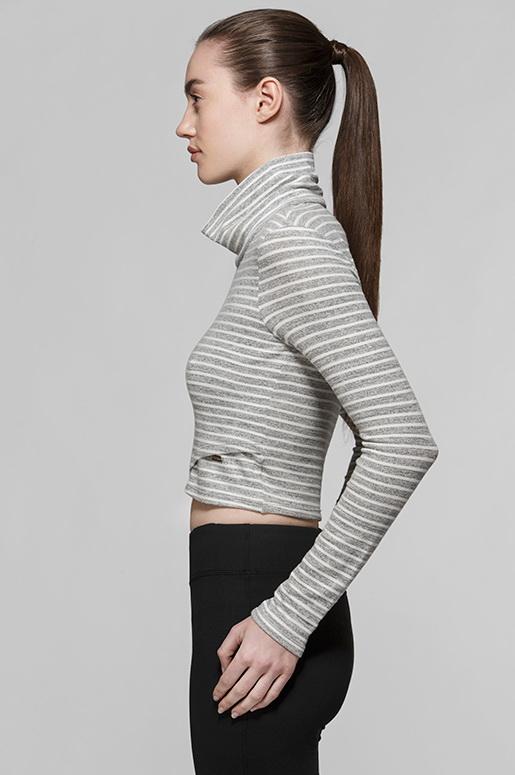 Dany Cropped Long Sleeve Tops for Women - Trendy Casual Blouse Shirts - Perfect for Layering, Office Wear & Date Nights