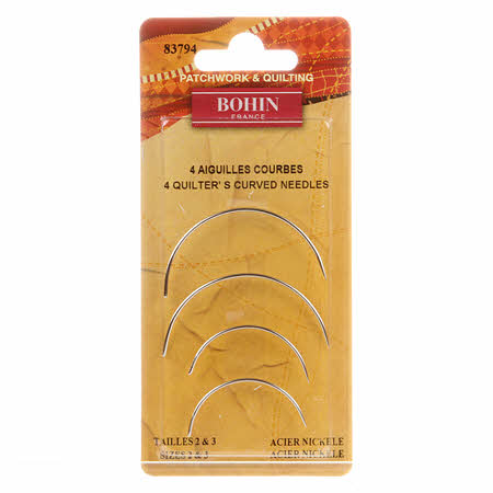 Curved Quilting Needles for Hand Sewing - Professional Quality Bent Needles for Quilting, Upholstery & Leather Craft - Perfect for Detailed Stitching & Hard-to-Reach Areas