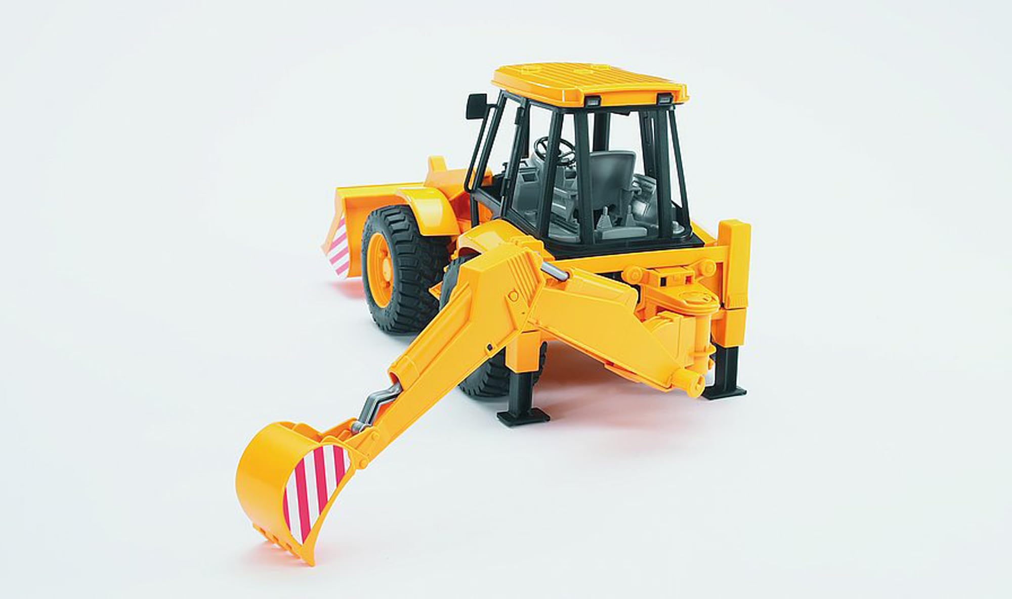 Bruder Toys 02428 JCB 4CX Loader Backhoe - Realistic Construction Toy for Kids, Durable Die-Cast Model with Movable Parts - Perfect for Imaginative Play, Sandbox Fun, and Construction-Themed Birthday Gifts