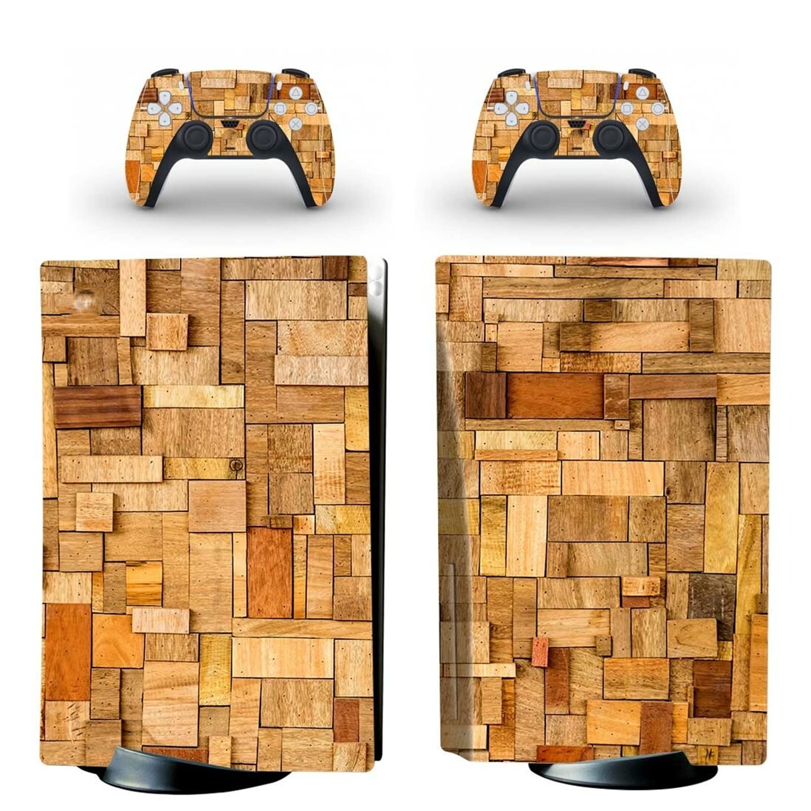 FXCON Anime Vinyl Skin Wrap for PS5 Disk Edition Console & 2 Controllers - Bubble-Free, Durable, Scratch-Resistant - Perfect for Gaming Setups & Anime Decor