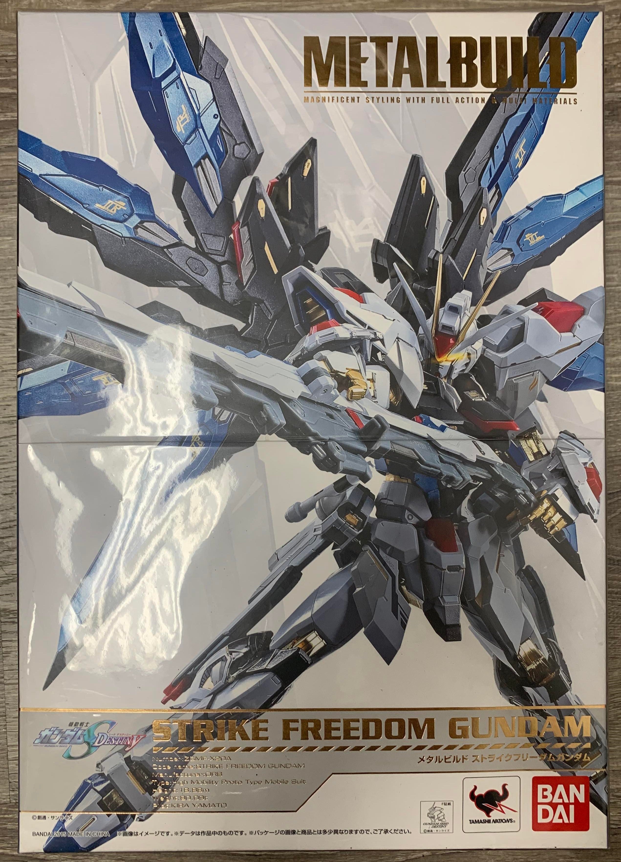 Bandai Metal Build Gundam SEED ZGMF-X20A Strike Freedom Gundam Action Figure Model Kit - Perfect for Collectors, Display & Anime Fans