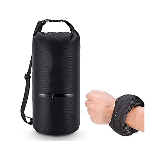 **AMBAYZ 40L Waterproof Bike Backpack - Dry Sack for Swimming, Kayaking, Canoeing & Outdoor Sports - Travel Backpack for Hiking, Camping & Adventure (Black)**