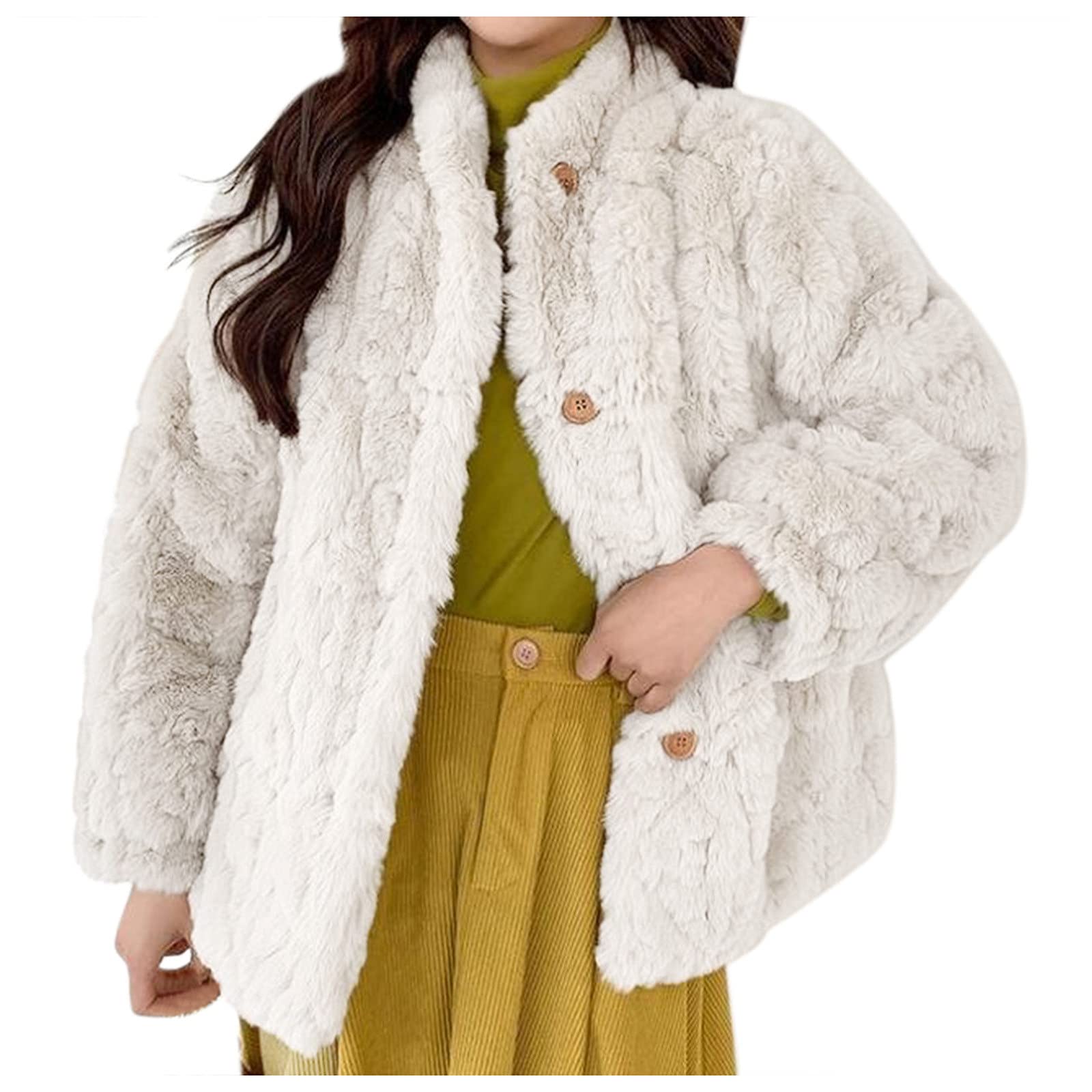 Women's Winter Jackets - Long Sleeve Open Front Plush Coat, Warm Short Style Outerwear for Cold Weather | Perfect for Casual Outings, Work Commutes & Holiday Shopping