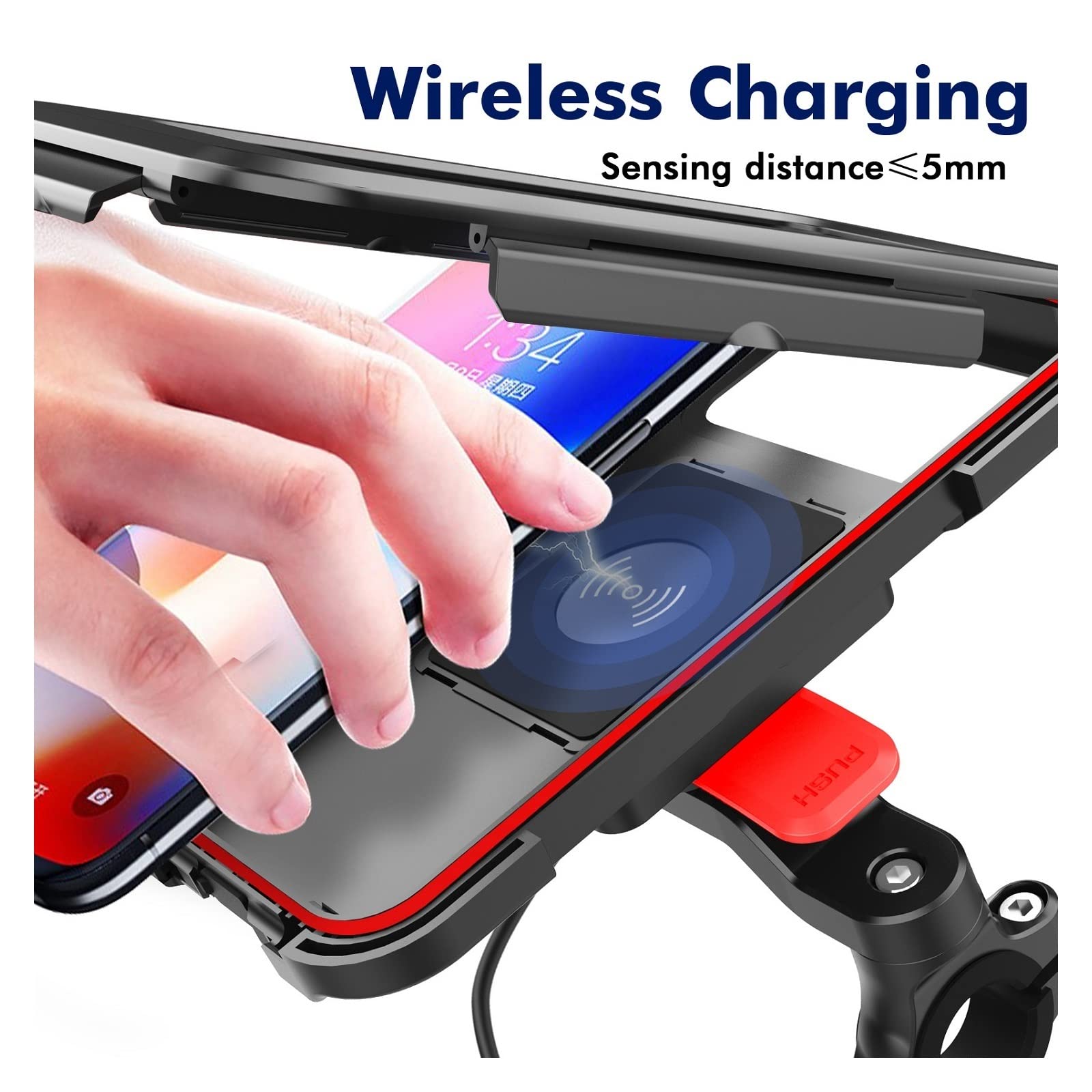 Waterproof Bike Phone Mount - Universal Motorcycle & Bicycle Handlebar Phone Holder, Durable Phone Case for Cycling, Commuting & Outdoor Adventures
