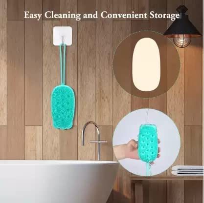 NOBILEA Silicone Bubble Bath Brush - Quick Foaming, Soft Scrubbing & Massage Body Cleaner for Shower & Bathroom (Random Color) - Perfect for Exfoliating, Relaxing & Deep Cleaning Skin