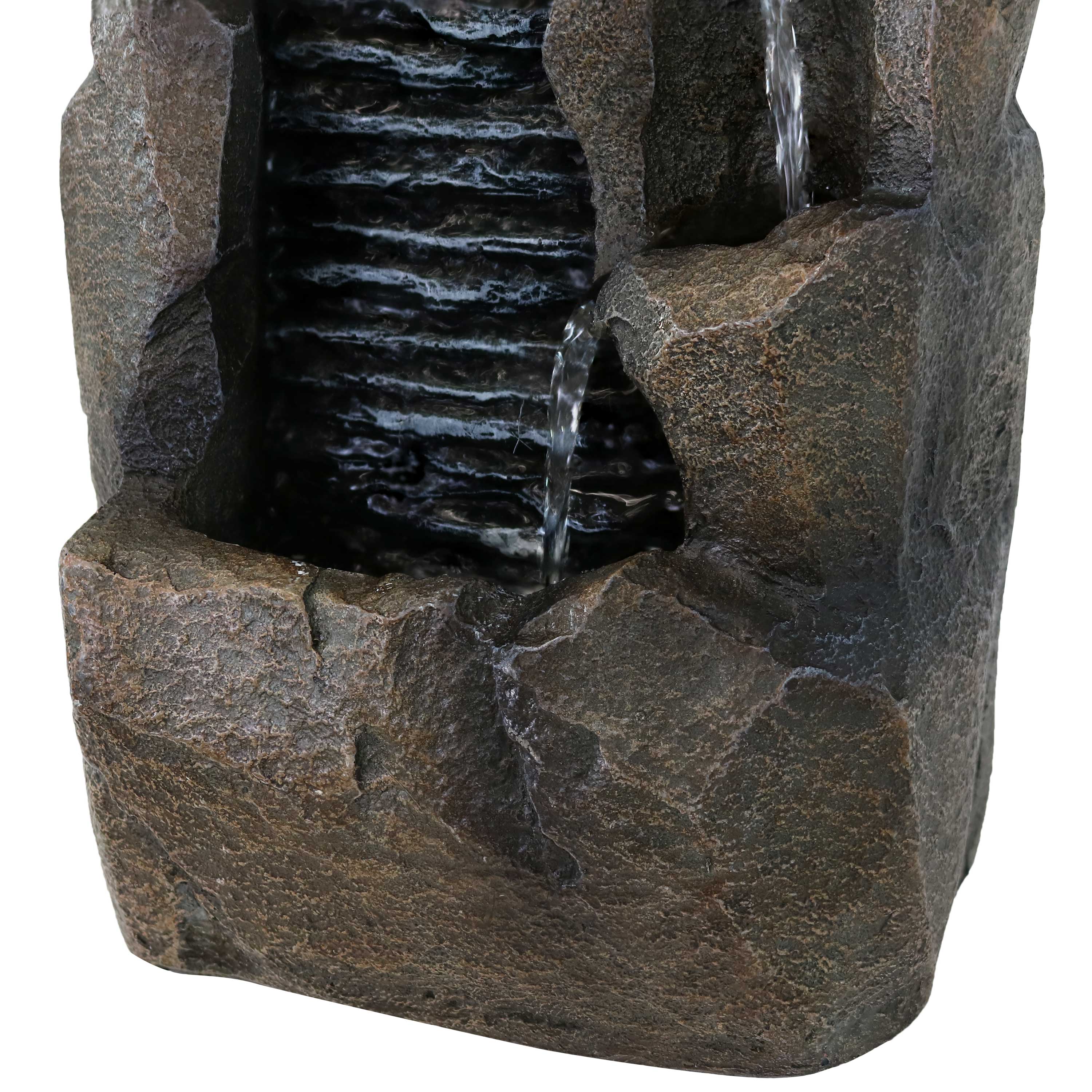 Sunnydaze Stony Rock Waterfall Indoor Tabletop Fountain - Relaxing Zen Decor for Home, Office & Meditation Spaces | 11