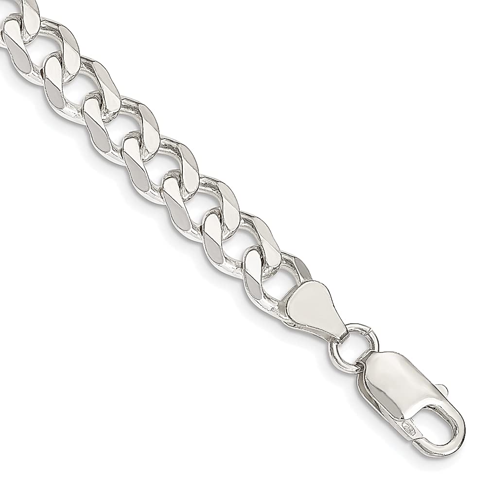 925 Silver Curb Chain Bracelet for Women - Elegant Fine Jewelry Gift for Her - Perfect for Parties & Dating