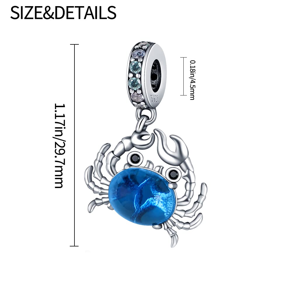 925 Sterling Silver Charms Beads with CZ Stones for Women's DIY Jewelry - Perfect for Bracelets, Necklaces & Gift Giving