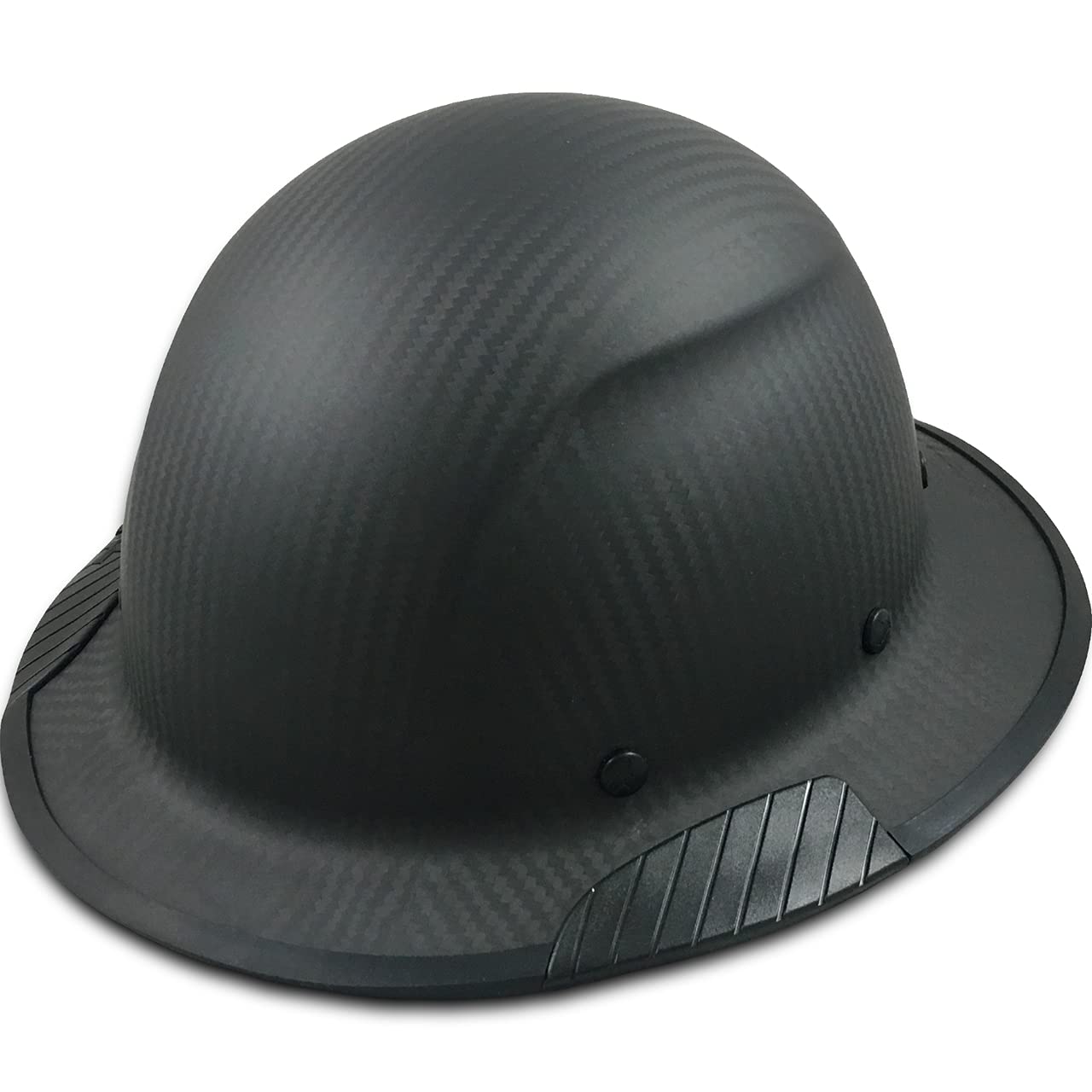 Texas America Safety Company Carbon Fiber Hard Hat with Full Brim & Tote - Lightweight OSHA-Approved Head Protection for Construction, Mining & Industrial Work