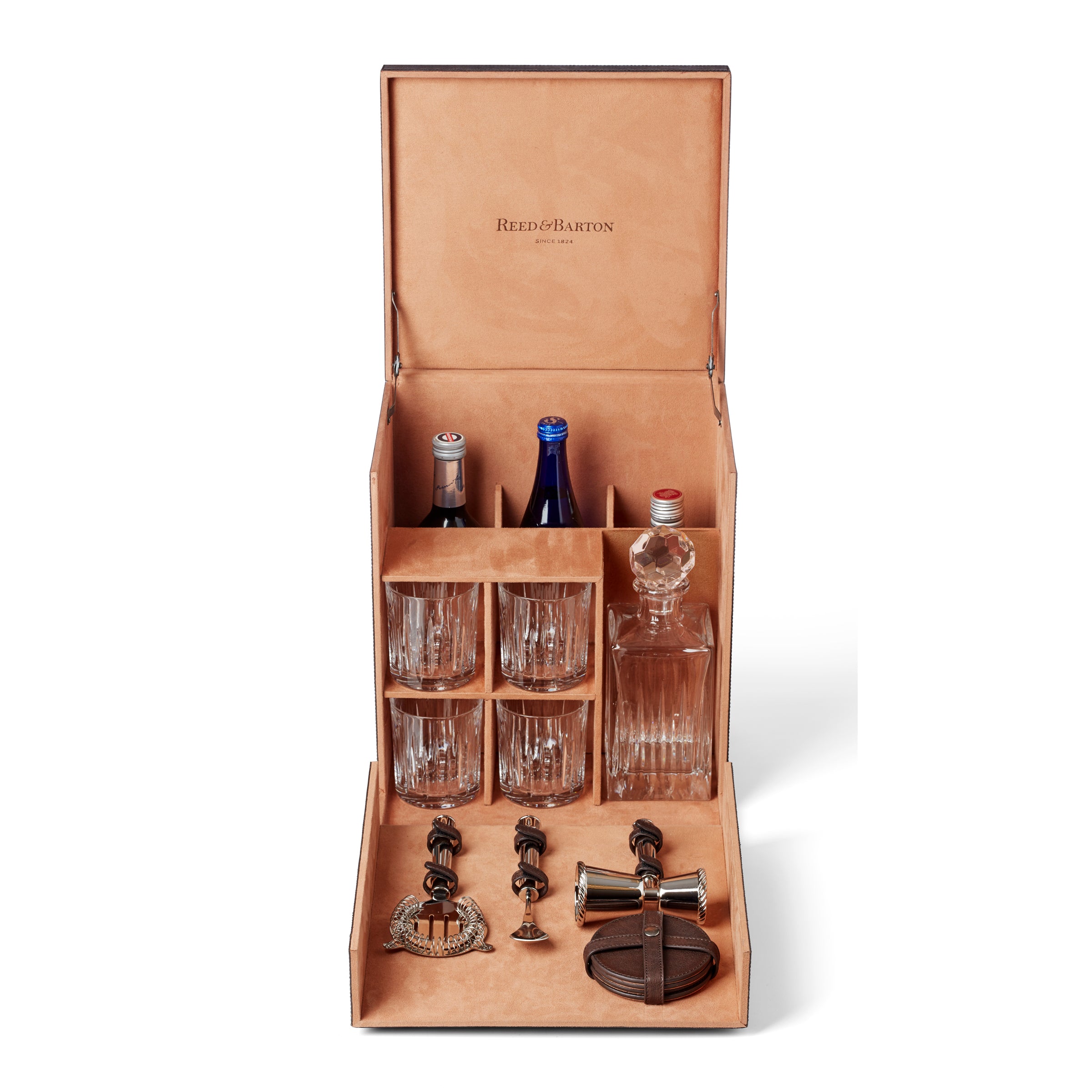 200th Anniversary Soho Travel Bar Box Gift Set - Premium Whiskey & Cocktail Accessories for Men - Perfect for Home Bars, Camping, and Gifting