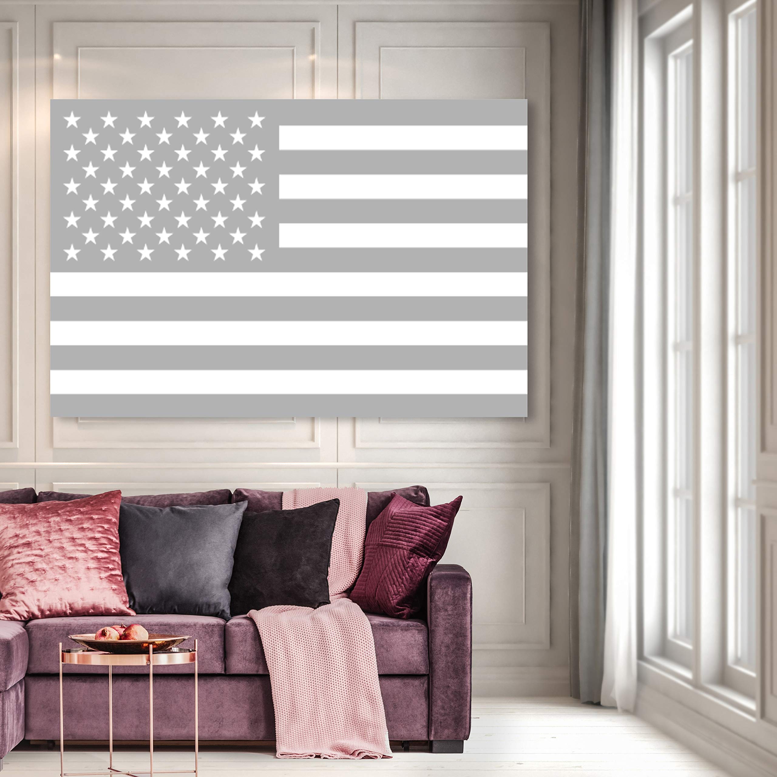 Oliver Gal Artist Co. American Flag Patriotic Wall Art Canvas Print by Tiago Magro - Perfect for Home, Office & Independence Day Decor
